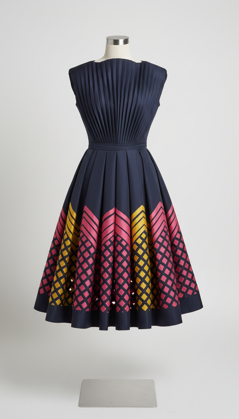 Vestido statement azul medianoche