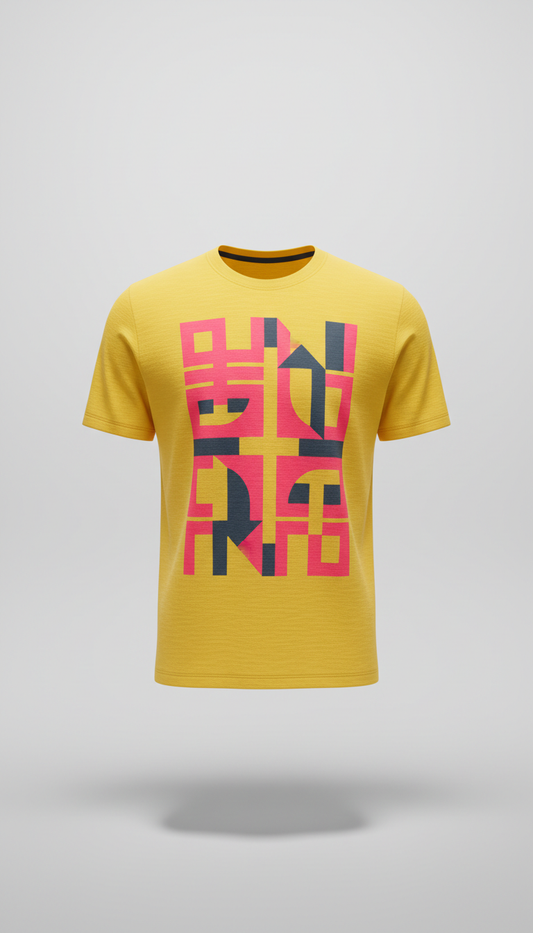 Camiseta gráfica amarillo pop