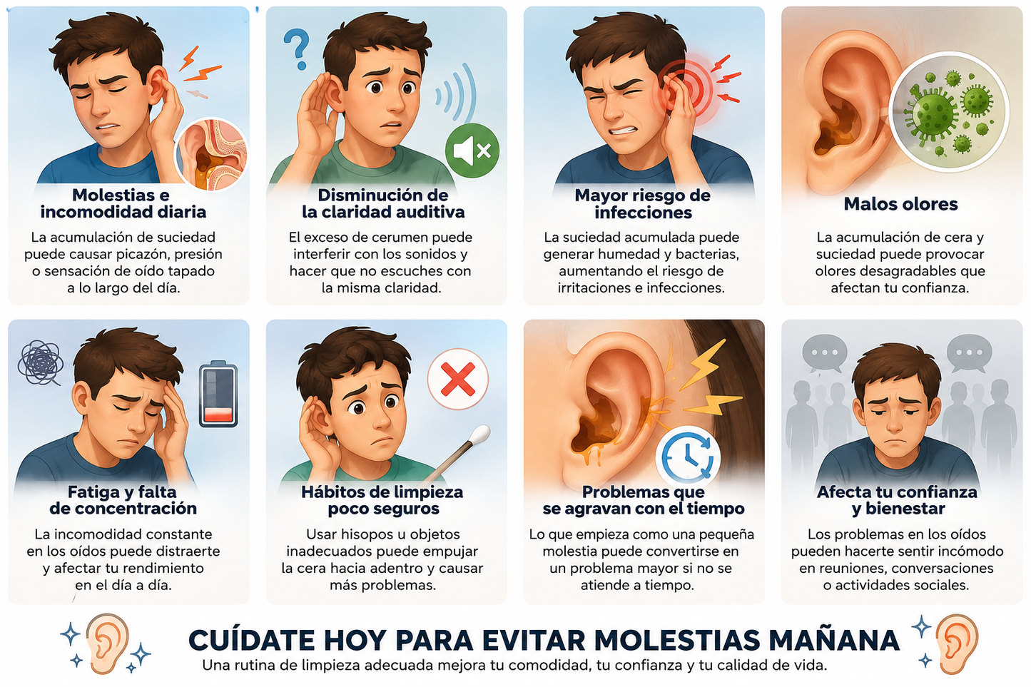 Limpiador de oídos con cámara